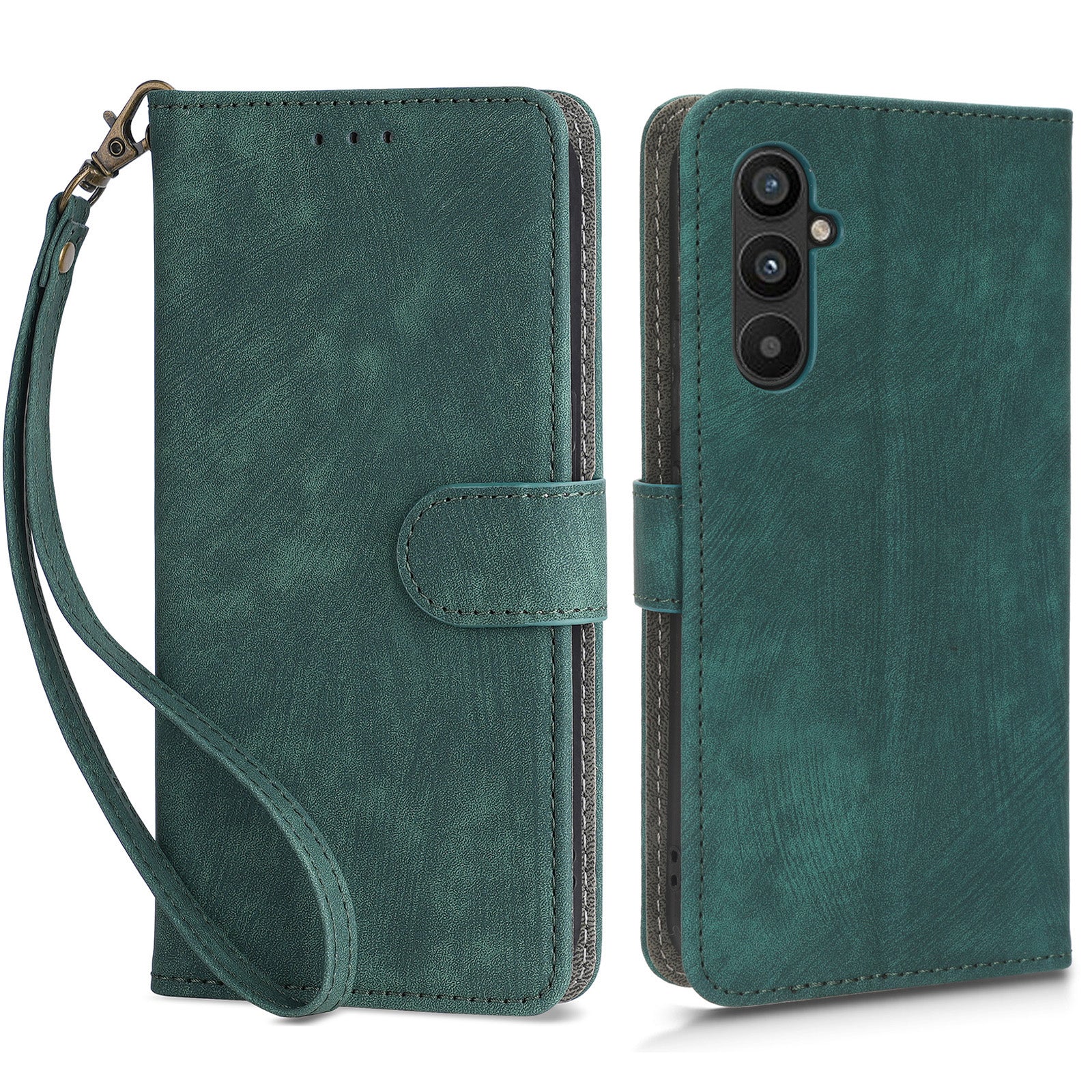 For Samsung Galaxy M14 5G RFID Blocking Leather Phone Cover Wallet Stand Phone Case with Strap For Samsung Galaxy M14 5G RFID Blocking Leather Phone Cover Wallet Stand Phone Case with Strap